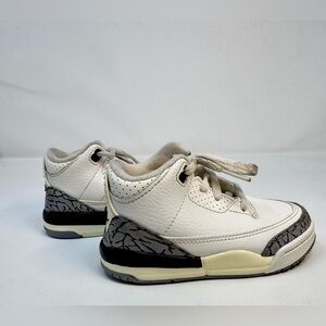 Nike Air Jordan 3 Retro TD “White Cement Reimagined” toddler shoe 7C
